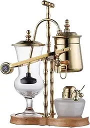 Iced Drip Coffee Maker Modern Siphon Coffee Maker，Elegant Double Ridged Fulcrum Coffee Maker with Tee Handle，Easy to Clean Iced Coffee Maker Reusable