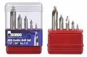 Bordo 2560-S1 - 5 Piece HSS Centre Drill Set