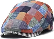 [Opreng] Gatsby Ivy Cabbie Hat Driving Cap Adjustable Golf Cap Flat Cotton Hat Thin Cap