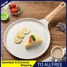 AU Nonstick Frying Pan Skillet Crepe Maker Pan Tortillas Flat Pan for Stove Tops