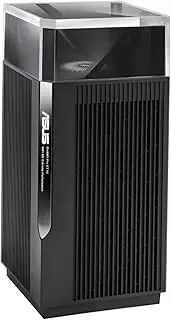 ASUS ZenWiFi Pro ET12 AXE11000 Tri-Band WiFi 6E Mesh System Set of 1 (6GHz Band, Dual 2.5G WAN LAN Ports, Up to 280m² Coverage, ASUS Range Boost, AiProtection Pro) Black