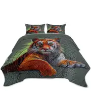 Wild Animal Art Drawings Tiger Sketch Coverlet