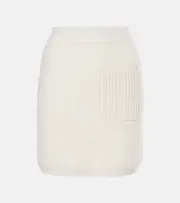 [Lisa Yang] Lisa Yang Imogen knitted cashmere miniskirt S-M white