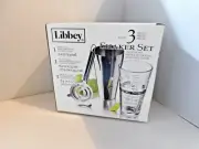 LIBBY 3 PIECE COCKTAIL SHAKER SET