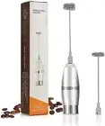 Milk Frother Egg Beater Electric Double Spring Head Milk Bubble for Large Cup