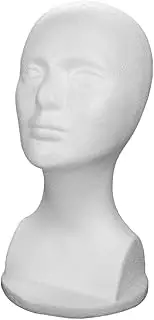BELLIFFY Foam Head Mold Female Mannequin Head Hat Holder Stand Women Mannequin Head Stand Hat Rack Stand Wigs Display Rack Women Mannequin Head Holder Mannequin Head Display Stand Hat Stand