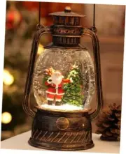 Christmas Decorations Indoor-Musical Snow Globe Santa Claus Christmas Tree