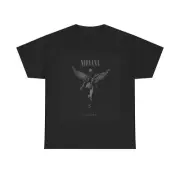 Nirvana T-shirt grunge retro graphic vintage Woodstock Unisex Heavy Cotton Tee