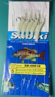 6 PACKS Sabiki Rigs Glow Fishing Lure Hooks for Pier/Boat/Bait Fish 6 Sizes NEW