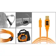 Starter Tethering Kit, USB 2 A to Mini B Hi-Vis