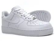 Nike Air Force 1 One 07 Triple White Shoes Low Top AF1 Sneakers Youth Men Size