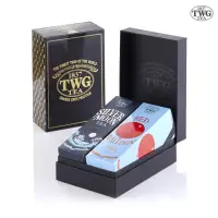 在飛比找momo購物網優惠-【TWG Tea】時尚茶罐雙入禮盒組 乘風高翔100g+銀月