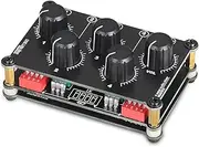 Little Bear MC5 Mini Portable Stereo 4 Channel Audio Mixer Passive Live Studio Console Recording Low Noise (No Power Needed)