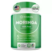 Rosabella Moringa Powder Capsules, 800mg of Pure Nutrient