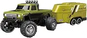Mini Rc Truck Scale Remote Car Rechargeable Remote Trailer Adjustable with W3a2 Truck Speed/Steering Semi