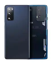 Back Cover Glass With Camera Lens For Samsung Galaxy S20 FE (Navy)