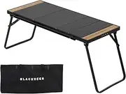 BLACKDEER Folding IGT Table, Aluminum Compact Lightweight Telescoping on Both Sides with 4 Modular Panels with Storage Bag Suitable for Camping, BBQ, Hiking, Picnic