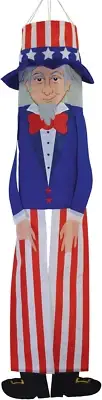 5064 Buddy Windsock-Hanging Outdoor Decoration, 40 Inches, 40" Uncle Sam