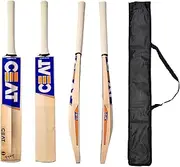 CEAT Kashmir Willow Cricket Bat with Bat Cover for Leather Ball | Professional Cricket bat for Leather Ball,Tennis Ball | Plastic Ball| Strong Grip bat | Harrow Size bat