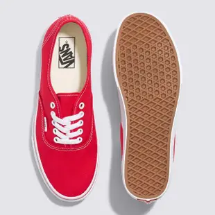 【VANS 官方旗艦】Authentic 男女款紅色滑板鞋