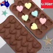 Love Hearts Chocolate Mould Bar Choc Block Ice Tray Silicone Cake Cookie Mold AU