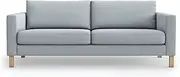 [FMCTL] Karlstad Couch Cover Replacement for IKEA Karlstad Sofa Cover 3 Seas, Karlstad Cover, Karlstad Sofa Cover Only!(Smoke Grey)