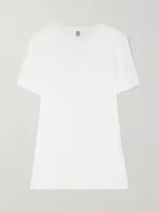 [TOTEME] TOTEME - Linen-jersey T-shirt - White - xx small xx small White