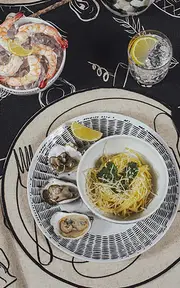 [Misette] Set-of-Four Line Drawing Porcelain Cereal Bowls
