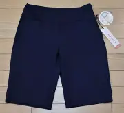 NWT TAIL Womens Mulligan 21 Inch Pull On Golf Shorts-Size 4 Ret@$85 NIGHT (Navy)