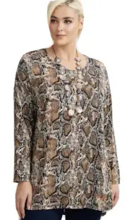 TS Taking Shape Plus Sz S 16 Bamboo Pyhon Highlo Top NWT