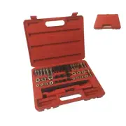 Tapping Die Tapping Device Thread Repair Tool Set With Red Plastic Toolbox 42PCS