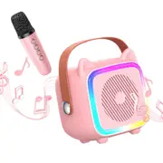 Mini Karaoke Machine Portable Bluetooth-Speaker with A Microphone