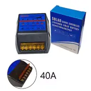 Solar Charge Controller PWM 40A 12V Solar Panel Battery Control Adapter Blue