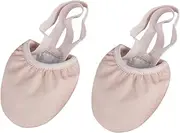 FRCOLOR Elastic Toe Protectors for Dance Shoes Non-slip Breathable Pointe Shoes Sole Protectors for Girls Jazz Ballet Dance Training