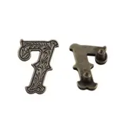 Number 7 Screwback Concho in Dark Silver 1339-342