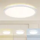 1PACK Flush Mount LED Ceiling Light Fixture White, 20Inch 35Watt, Dimmable & 300