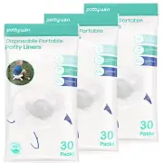 90 Counts Disposable Potty Liners Compatible with OXO Tot 2-In-1 Go Refill Bags