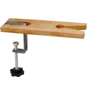 Bench Pin Clamp C Clamp Mount On Bench Table Jewelry Tool Hardwood 9x2 Inches for Sawing Drilling Filing Workbench
