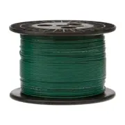 22 AWG Stranded Hook Up Wire, Green, 1000 ft, 0.0500" Dia, UL1429, 150V