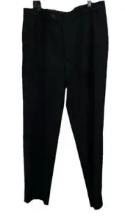 Nautica Men's Slacks Pant Size 42 x 36 Black Straight Leg Pockets NEW