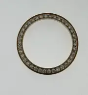 Custom Diamond Bezel 2.80Cts. In 10K Yellow Gold For 36MM MENS Rolex DAY DATE/DJ