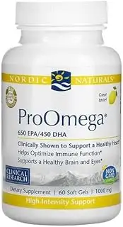 Nordic Naturals Lemon Flavour Pro Omega 60 Soft Gels