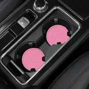 4 Pack Car Coasters, 2.75inch Universal Non-Slip Car Cup Holder Coaster Pink
