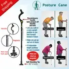 Lightweight Retractable Walking Stick Folding Adjustable Posture Correcting Cane