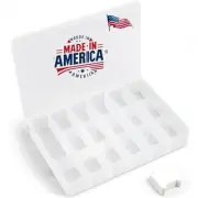 Embroidery Floss Organizer Box with 50 Cardboard Bobbins - 17 Pack of 1