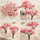 Tree model Flowering Plant Model Tree Railway Layout High quality Practical