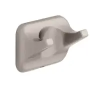 (5 Pack) Futura Double Robe Hook Satin Nickel