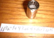 Craftsman 11/32" X 1/4" DR #43604 12 PT SHALLOW Socket INVERTED G USA CHROME NEW