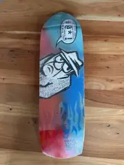 Blockhead Skateboards Blah Blah Blah Reissue Deck Red/blue Fade New In shrink