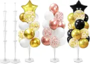 [Upgraded 16-Sticks] Elecrainbow 2 Sets 47" Tall Balloon Stand for Floor Table C